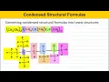 Condensed Structural Formulas