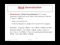 6 1 Weak Generalization