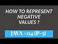 Negative Value Representations in Java Calculate the Range of Data Types Part - 3