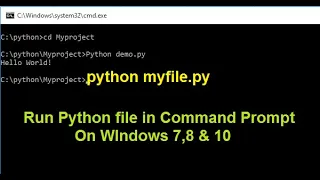 Python Programming For Beginners How to run a python script in Command Prompt