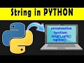How to Concatenate Strings in Python String Functions in Python Strings Part-2