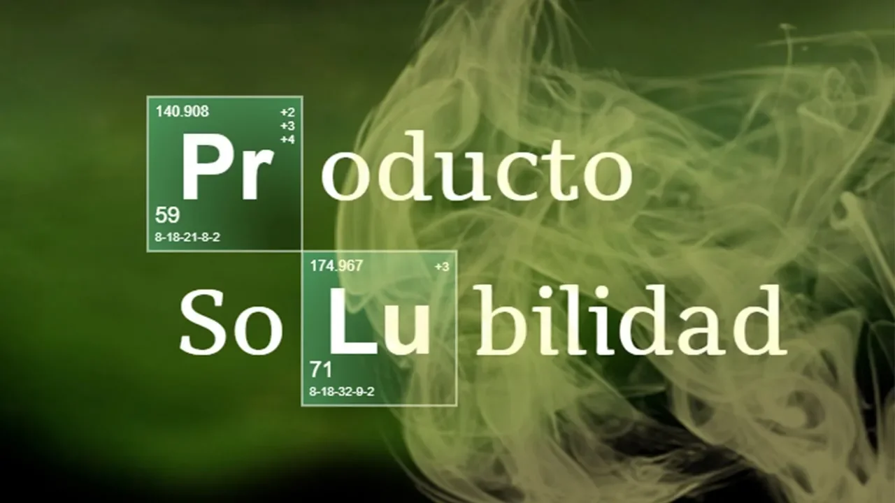PRODUCTO DE SOLUBILIDAD | Equilibrio