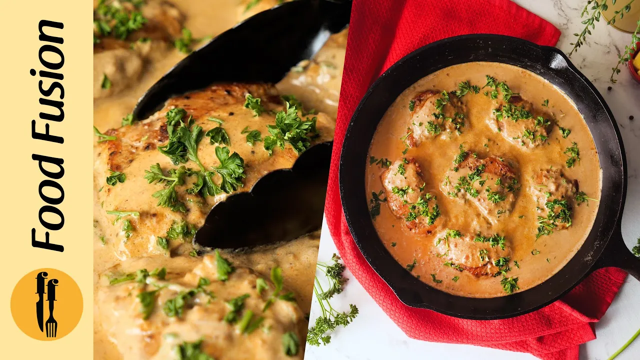 Creamy Mustard Chicken Recipe by Food Fusion