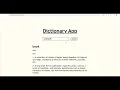 Just launched a Dictionary App using vanilla JavaScript