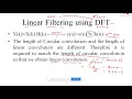 DSP Lecture 12 Linear filtering using DFT method