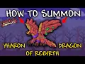 How to Summon YHARON DRAGON OF REBIRTH in Terraria Calamity Calamity Boss Summon