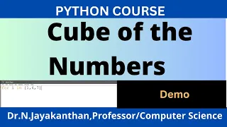Python Program to Calculate the Cube of the Numbers in the List