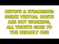 DevOps SysAdmins nginx virtual hosts are not working all vhosts goes to the default one