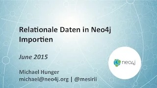 Thumbnail for Relationale Daten in Neo4j importieren video
