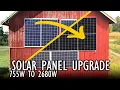 Making the vertical solar array not be a useless fire hazard