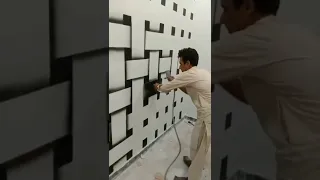 شاهد الطريقة الفنية في طلاء الجدران Shorts 