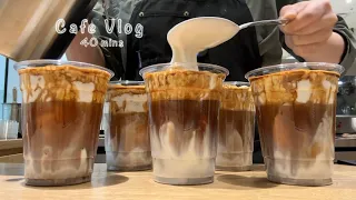 Cafe Vlog 40-Min Korean Cafes Famous for Cream Lattes