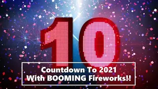 Download Happy New Year 2021 Countdown Clock! New Year Fireworks 2021! Auld Lang Syne! New Years Countdown! MP3