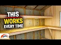 How Pros Build Strong Shed Shelves