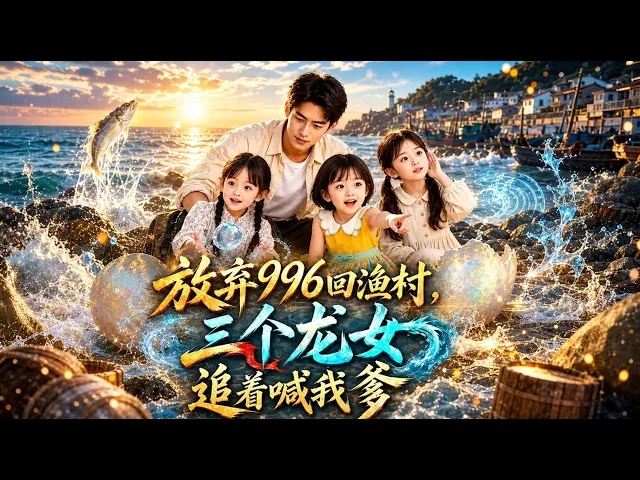 放弃996回渔村,三个龙女追着喊我爹