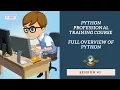 Python 3 Professional Training Course Session - Full Overview of Python language in Tamil