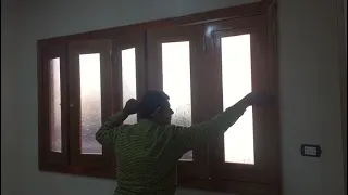 احدث صيحه في عالم الشبابيك شباك خشب جرار يستخدم في البلكون ٠١٠٦٥٢١٠٤٤٩ 