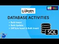 UiPath Database Activities Bulk Insert Bulk Update Insert Difference