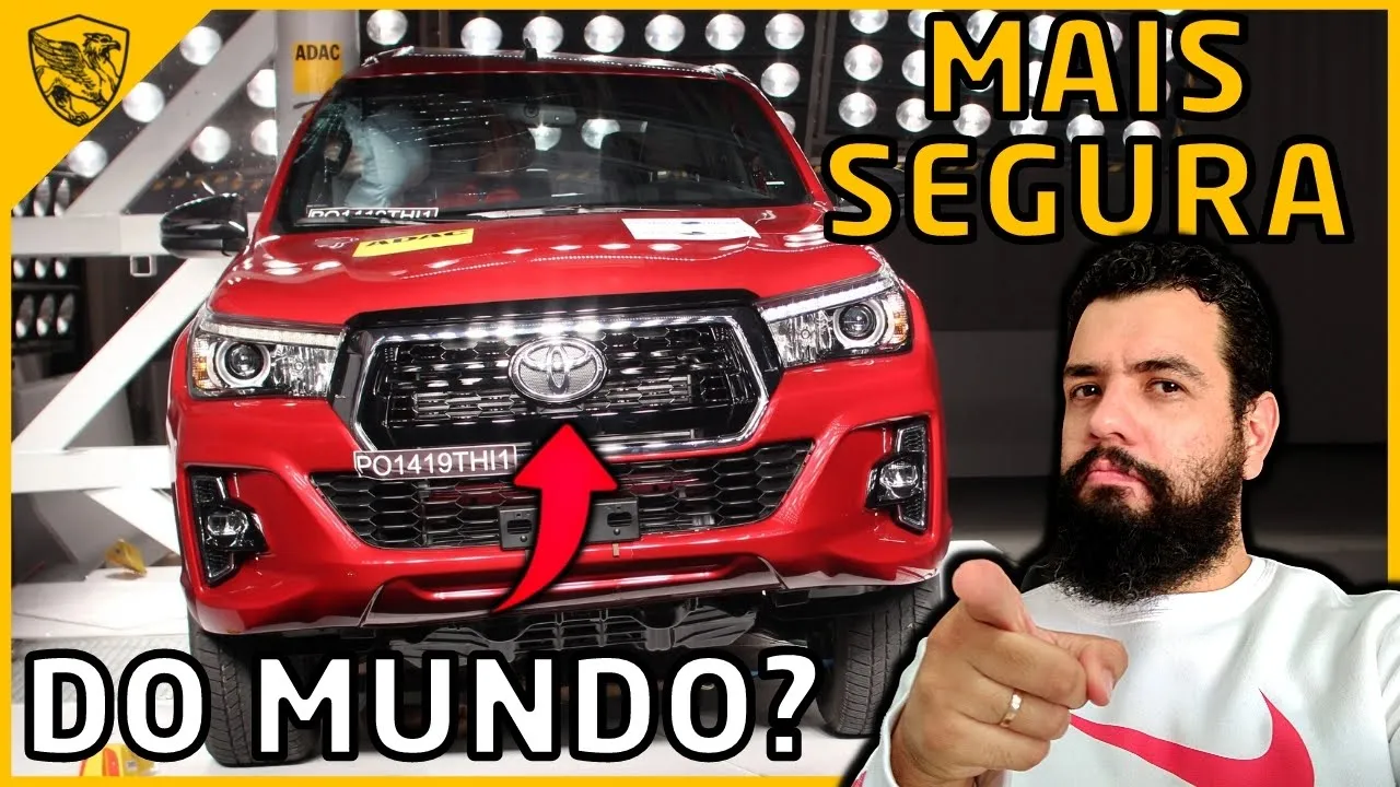 TOYOTA HILUX - CRASH TEST DAS PICAPES MAIS VENDIDAS NO BRASIL - RANGER - S10 (ANÁLISE COMPLETA)