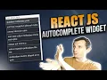 REACT JS Autocomplete input