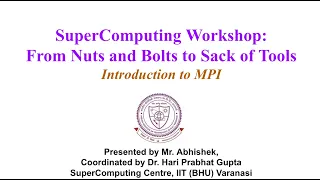 SuperComputing Module 6-Introduction to MPI