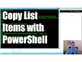 Using PowerShell to work with SharePoint Lists