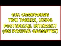 GIS Comparing two tables using PostgreSQL Intersect on PostGIS geometry 3 Solutions