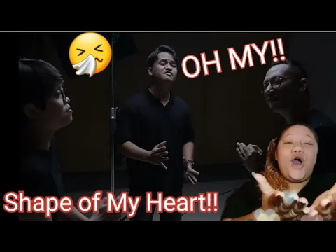 Download MP3 Amazing Collab - Barsena Besthandi, Karina, Simhala -Shape of My Heart| Cover| First time Reaction