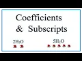 The Difference between Coefficients and Subscripts in Chemical Equations