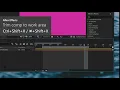 After Effects - How to set the work area and trim a comp to work area Very Quick Tutorial