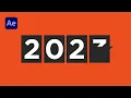 After Effects Tutorial Flip Board Animation