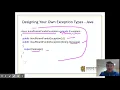 - Custom Exceptions