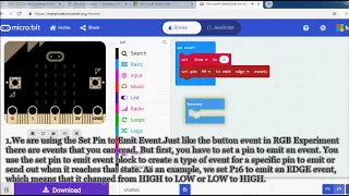 Micro bit lesson 5 Reading a Button Press