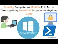 Disabling Computers or Multiple Pc in Active Directory Using PowerShell Script A Step-by-Step Guide
