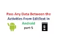 Android Application Development tuorial 5 Passing strings between Activities
