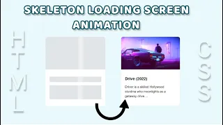 How To Create Skeleton Loading Screen Animation Using HTML CSS Skeleton Tech Online Solutions