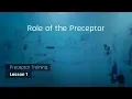 Lesson 1 Role of the Preceptor