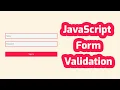 JavaScript Form Validation Validate Login JavaScript Tutorial In Bangla javascript Project
