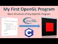 My First OpenGL Program Basic Structure of Any OpenGL Program