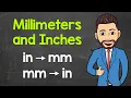 How Many Millimeters in an Inch Converting Inches to Millimeters Millimeters to Inches