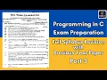 Part 3 C Programming Exam Preparation GGSIPU BCA 2025 PYQ Full Syllabus Revision