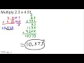 Multiply Decimals and Whole Numbers using the Standard Algorithm