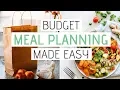 HOW TO MEAL PLAN on a budget Meal planning for beginners
