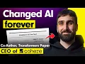 Download Lagu Inside the Paper That Changed AI Forever - Cohere CEO Aidan Gomez on 2025 Agents MP3