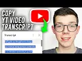 How To Copy A YouTube Transcript - Full Guide