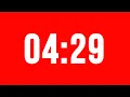 4 Minute 29 Second Timer With Alarm Without Music