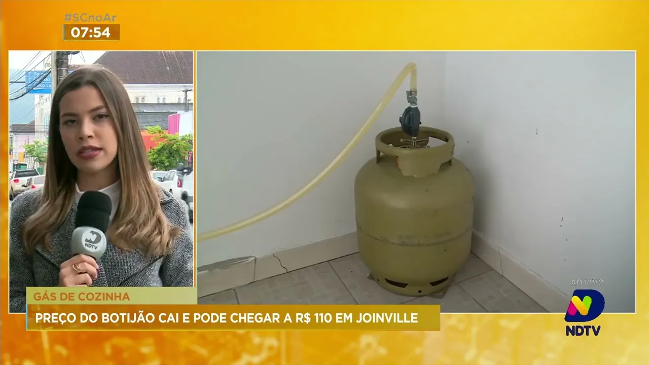 Pesquisa do Procon, de Joinville, aponta que o preço do gás de cozinha varia entre R$ 110 e R$ 118
