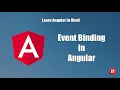 Learn Angular in Hindi - Event Binding in Angular