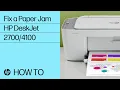 Fix Paper Jam on the HP DeskJet 2700 Plus 4100 Ultra 4800 Printer Series HP Printer HP Support