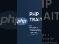 PHP Traits Explained with Example PHP OOP Tutorial in Hindi English Coding With kailash